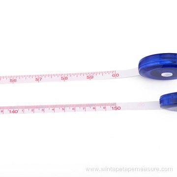 Retractable Tape Measure in Transparent Case